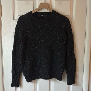 Theory Koniko Long Sleeve Sweater Soft Tweed Small Petite